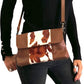 Bolso bandolera indio de piel estampado vaca