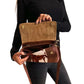 Bolso bandolera indio de piel estampado vaca