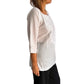 Camisa india de algodón blanca