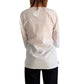 Camisa india de algodón blanca bordada
