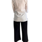 Camisa india de algodón blanca bordada