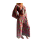 Conjunto de blusa y pantalón ancho de seda india