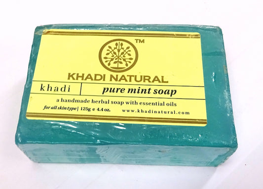 Jabón de MENTA aceite esencial KHADI NATURAL