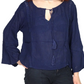 Blusa india de algodón manga larga