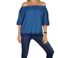 Blusa india de algodón manga corta