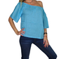 Blusa india de algodón manga corta