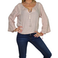 Blusa india de algodón manga larga
