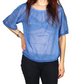 Blusa india de algodón manga corta