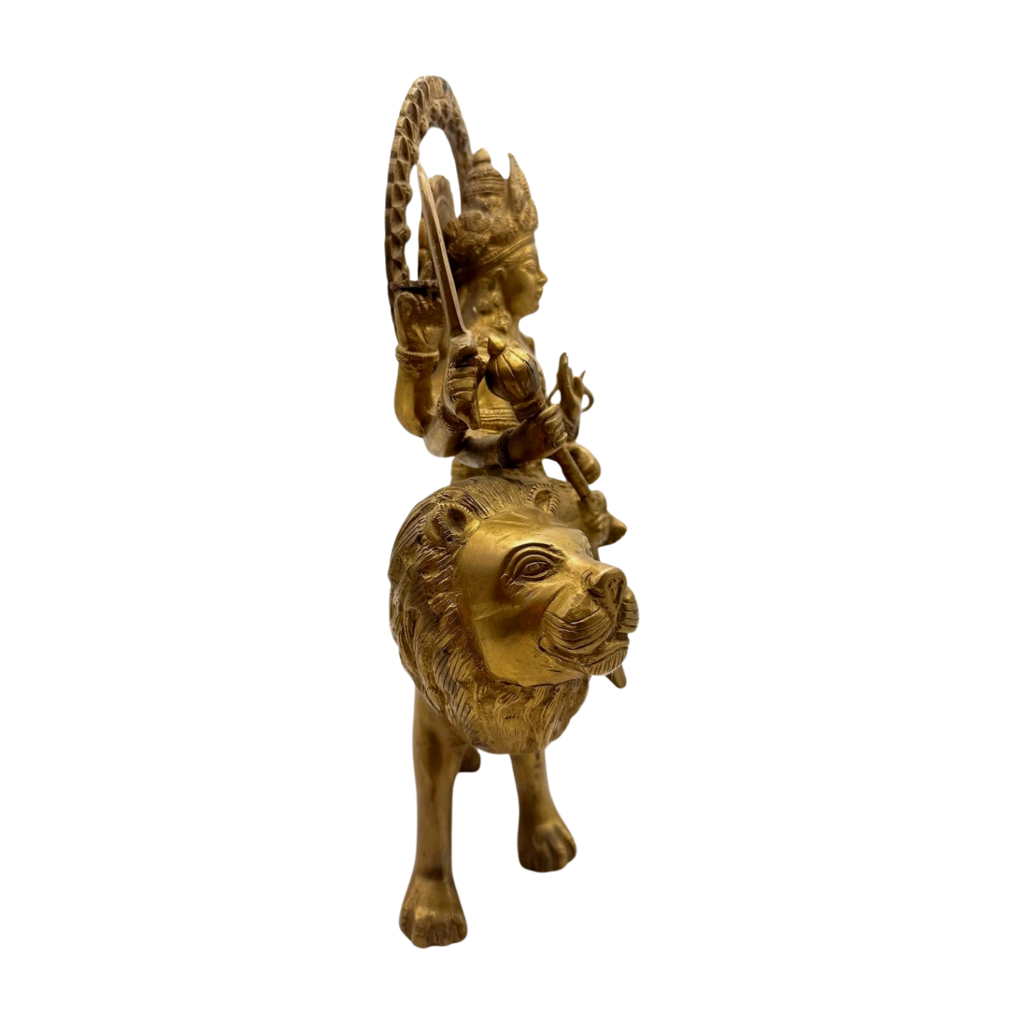 Estatua de bronce india de la Diosa hindú Durga