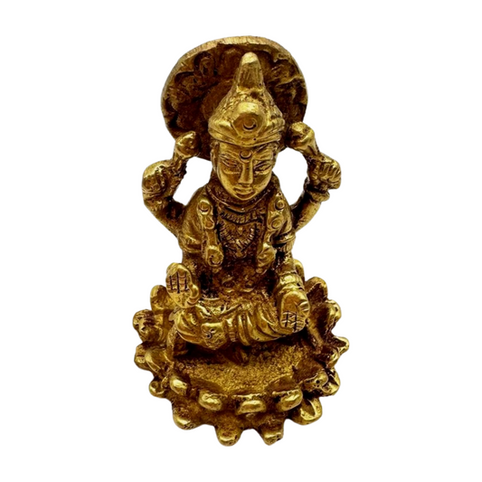 Estatua de bronce india de la Diosa Lakshmi
