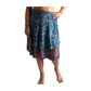 Falda pareo india de seda con estampado floral