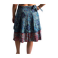 Falda pareo india de seda con estampado floral