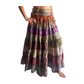 Falda de seda india multicolor