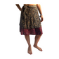 Falda pareo india de seda con estampado floral
