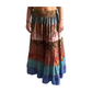 Falda de seda india multicolor