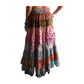 Falda de seda india multicolor