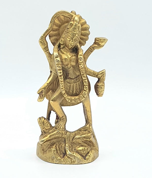 Estatua de bronce india de la Diosa Kali