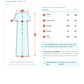 Camisola étnica (kurti) aguamarina