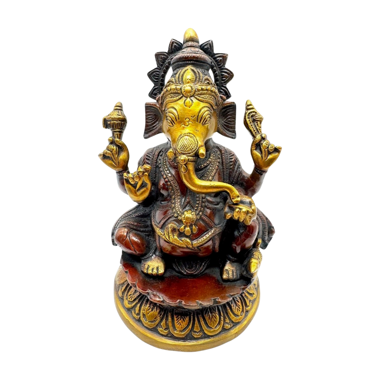 Figura de bronce del dios hindú Ganesh