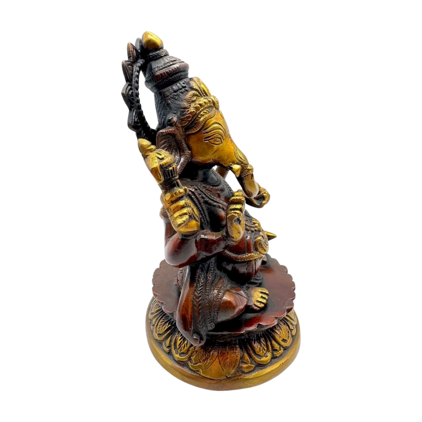 Figura de bronce del dios hindú Ganesh