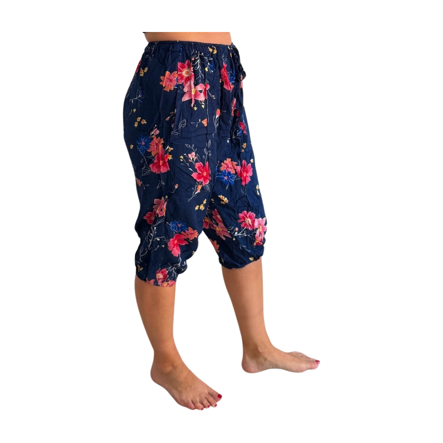 Pantalón indio corto estampado