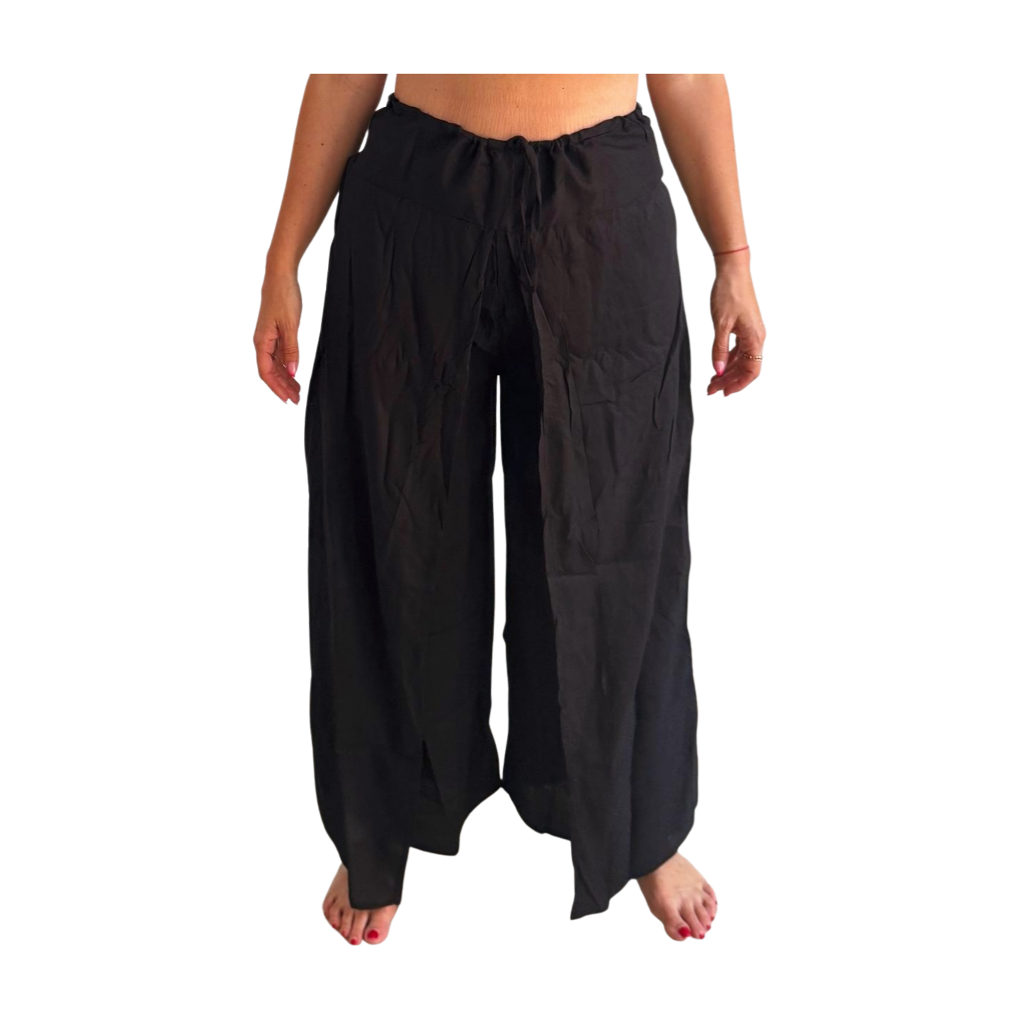 Pantalón superpuesto indio de algodón