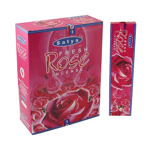 Incienso natural Indio Rosa fresca Satya