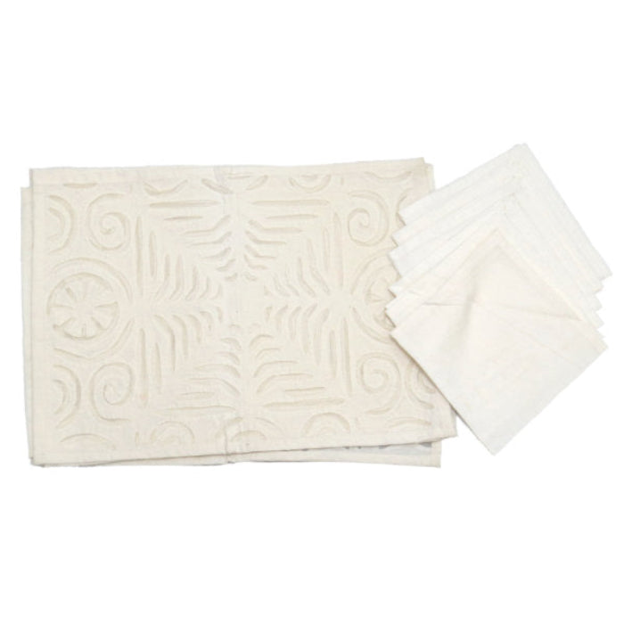 Mantel Individual de algodón bordado