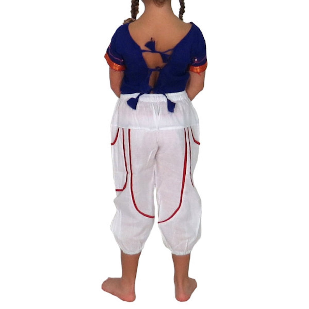 Pantalón indio infantil blanco
