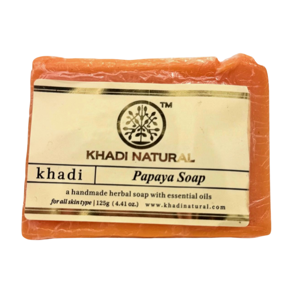 Jabón de PAPAYA aceite esencial KHADI NATURAL – Pura India