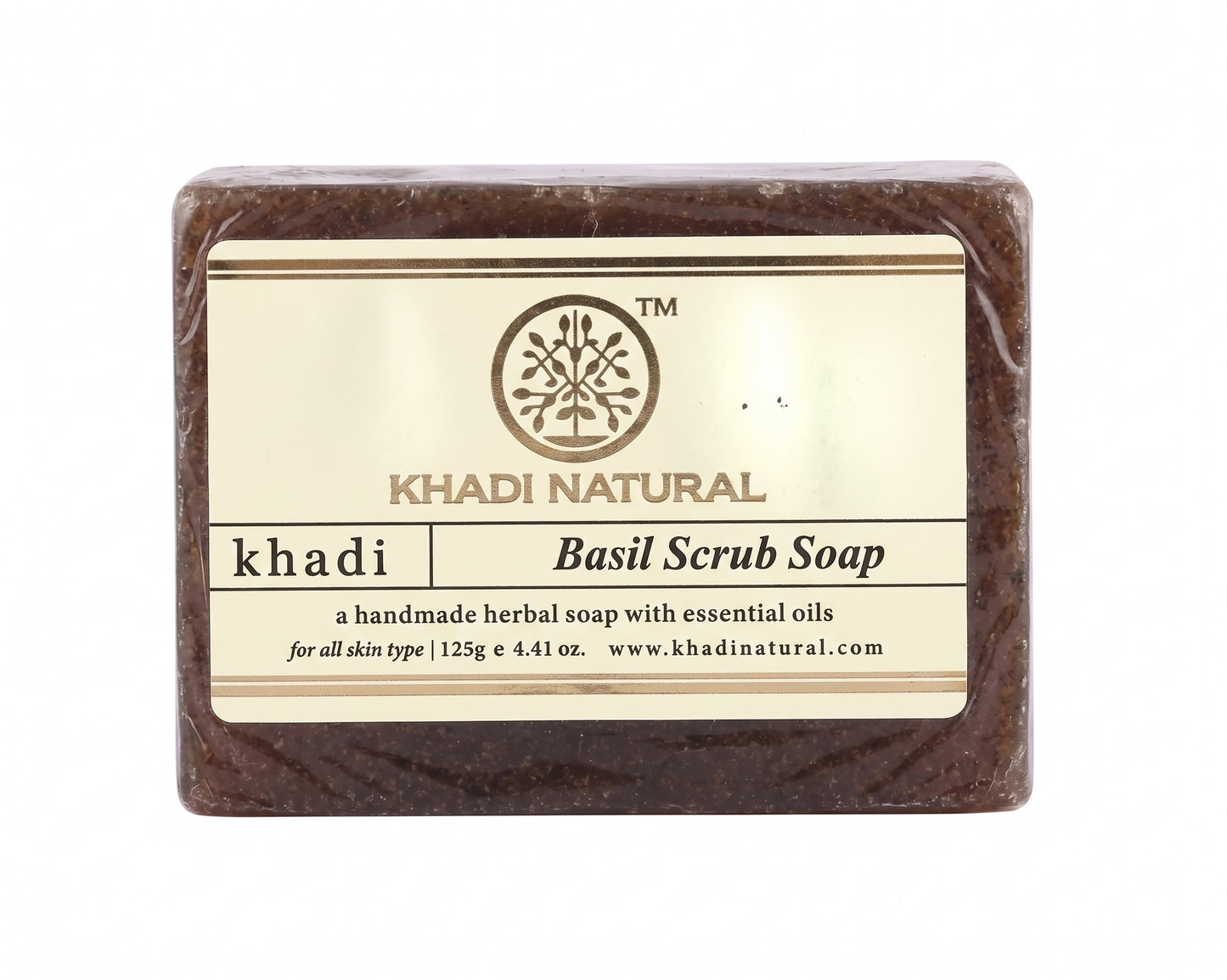 Jabón exfoliante de ALBAHACA  KHADI NATURAL