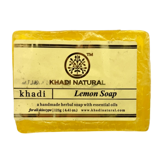 Jabón de LIMÓN aceite esencial KHADI NATURAL