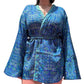 Kimono de seda india estampado azul– comercio ético (Copia)