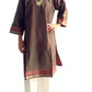 Kurti de South Cotton Marrón Malva Tornasolado