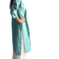 Kurti Aguamarina con Escote Bordado