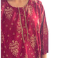 Kurti Estampado Granate — Motivos Ikat