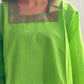 Kurti de South Cotton Verde Manzana con Escote Bordado