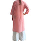 Camisola étnica (kurti) coral