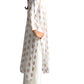 Kurti Blanco con Estampado Dorado