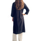 Kurti Negro Bordado — Blanco