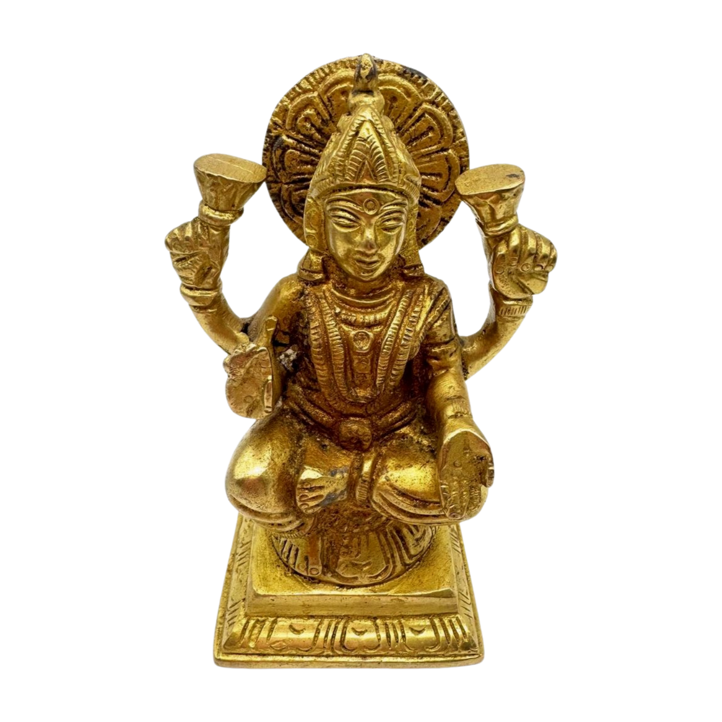 Estatua de bronce india de la Diosa Lakshmi