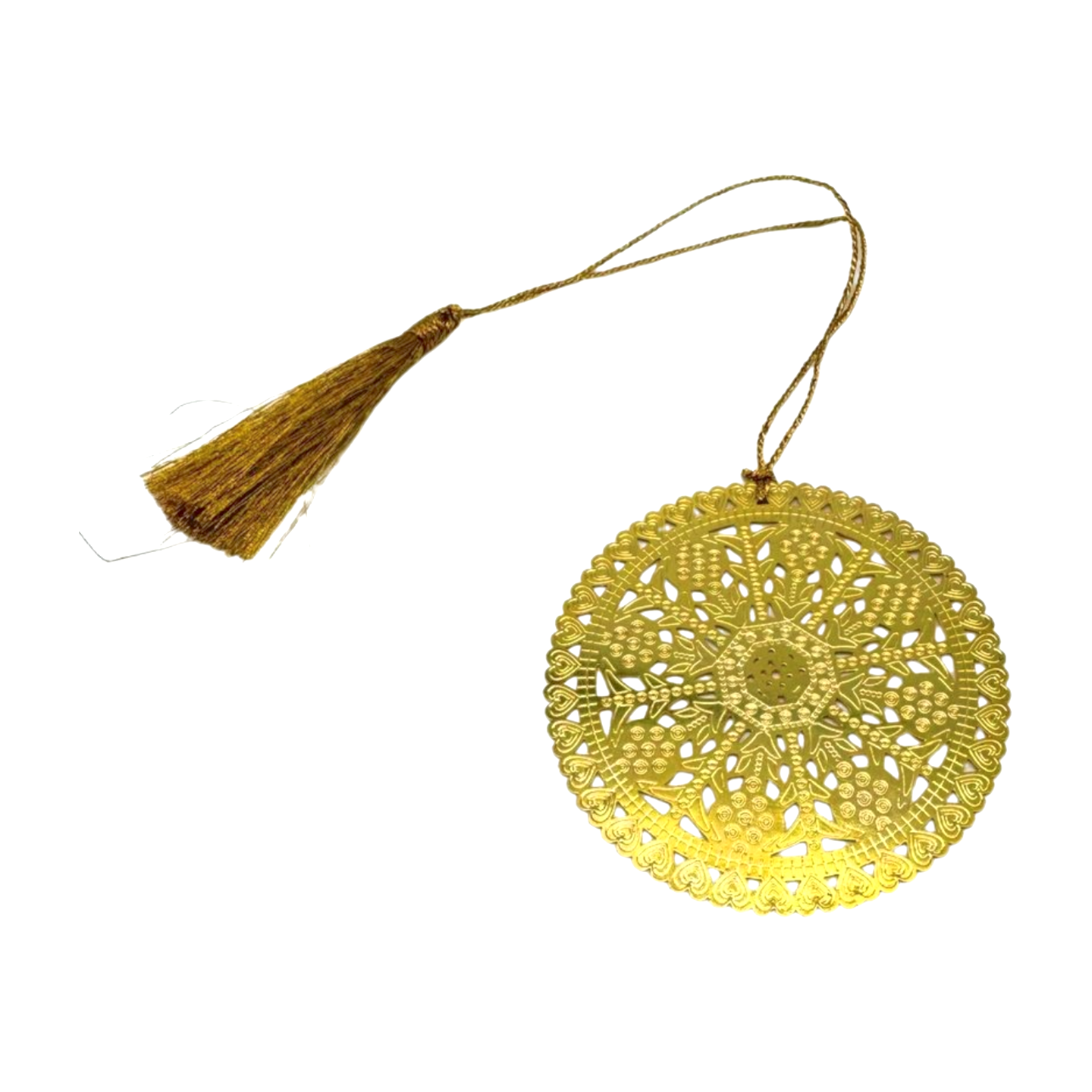 Punto de libro dorado en forma de Mandala
