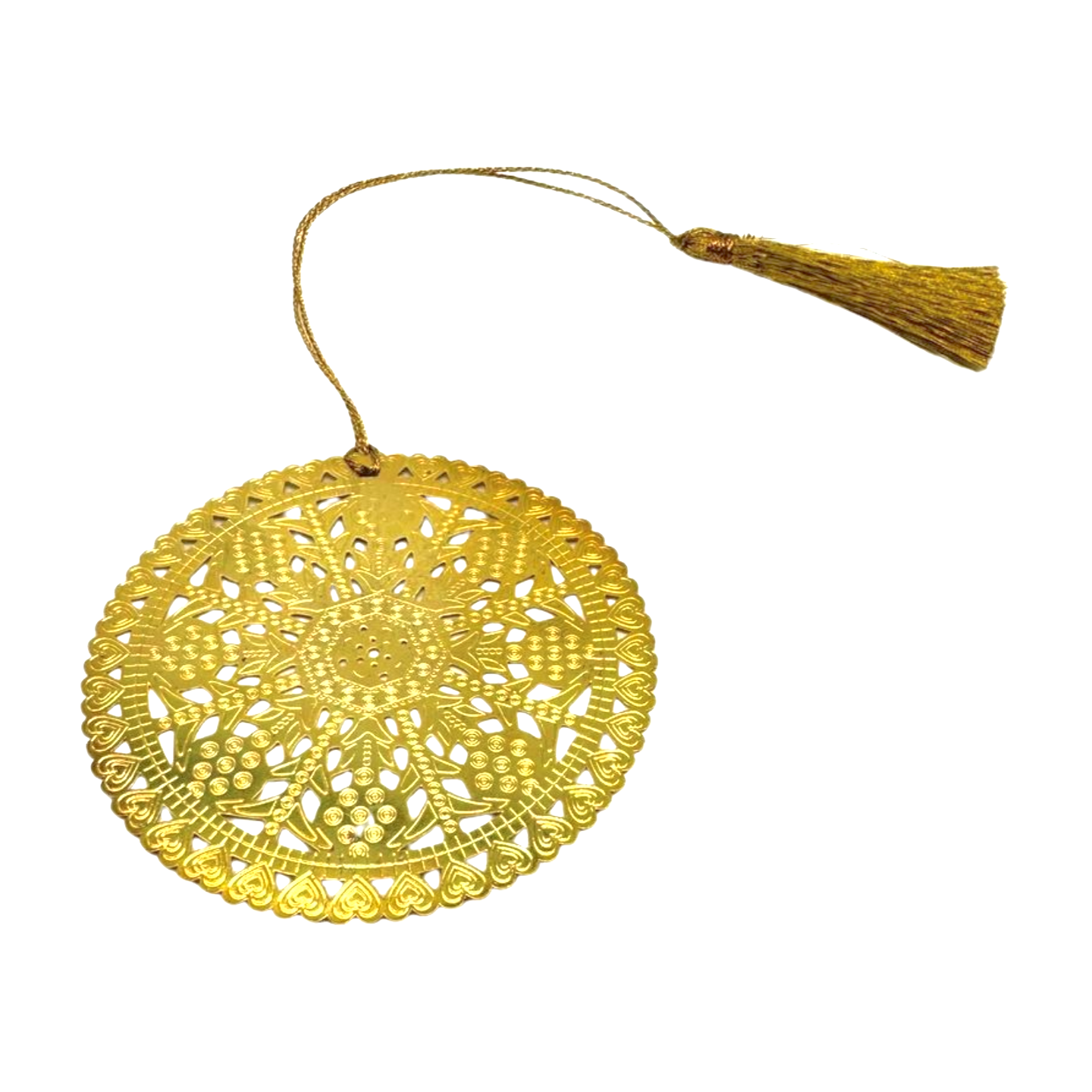 Punto de libro dorado en forma de Mandala