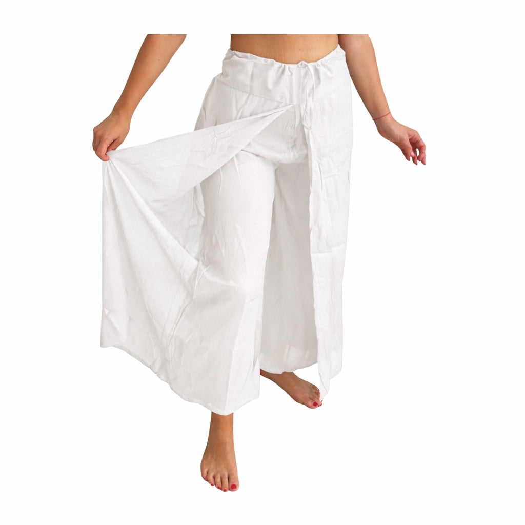 Pantalón superpuesto indio de algodón