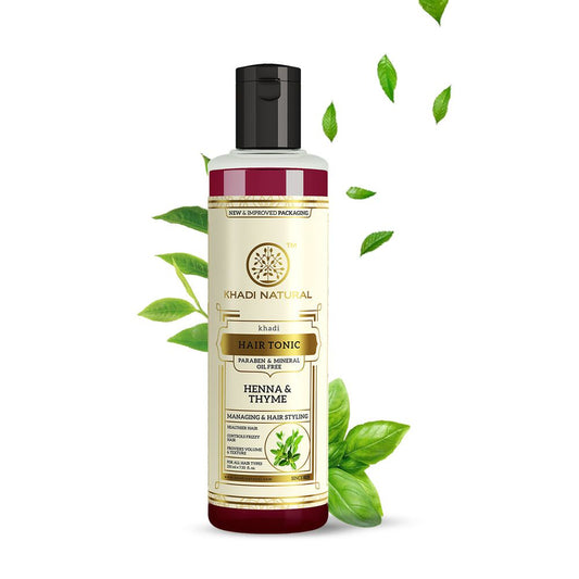Tónico para cabello KHADI natural de henna y tomillo