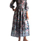Vestido indio estampado de seda