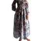 Vestido indio estampado de seda