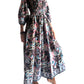 Vestido indio estampado de seda