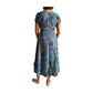 Vestido indio estampado de seda
