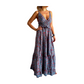 Vestido indio estampado de seda